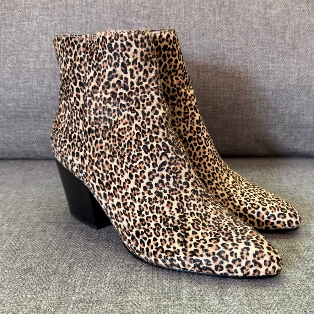 Dolce Vita Coltyn Leopard Print Booties